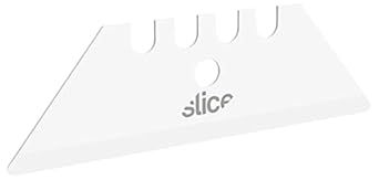 Slice 10524 Ceramic Utility Blades (Rounded-Tip), Finger-Friendly, Safe to Touch, Strong, Durable, Last 11 Times Longer Than Metal, Multiple Tool Compatibility (2 Blades)