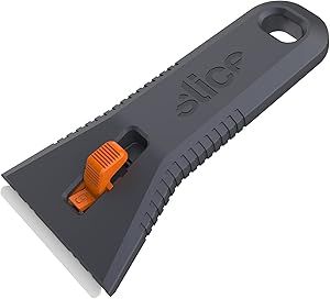 Slice 10591 Manual Utility Scraper, Locking Ceramic Blade, Rust Free, Finger Friendly, Soft-Touch Comfort Grips Reduce Strain, Regular - Manual (Locks in Position)